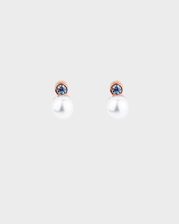 Pearl Earring in Rose Gold