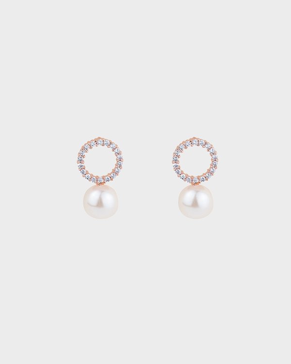 Stacie Earrings in Rose Gold