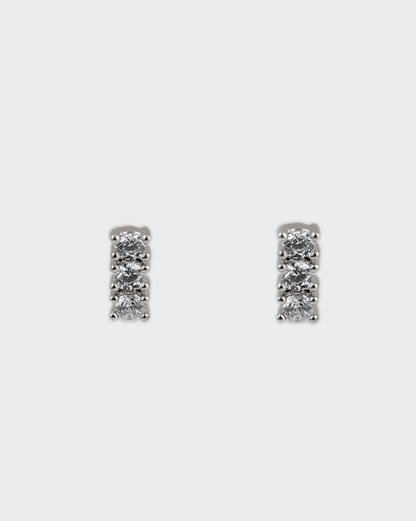 Regina Earrings in Rhodium