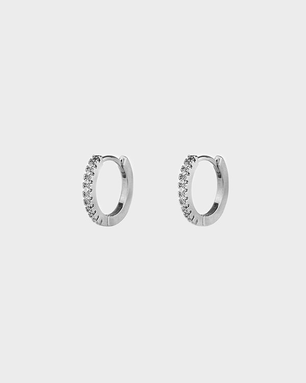 Alexa Earrings in Rhodium