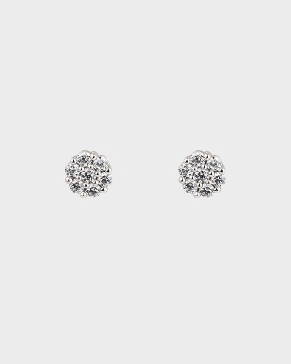 Alyson Earrings in Rhodium