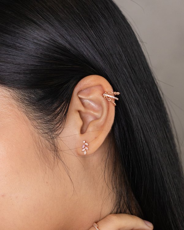 Anastasia Earrings in Rose Gold